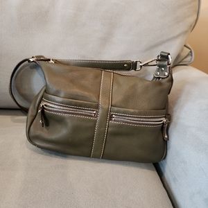 Tignanello Leather Convertible Bag-Olive Green